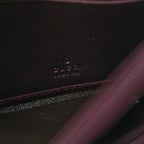 Metallic Snakeskin Soft Stirrup Wallet Brown