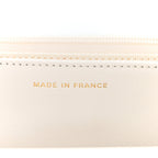 Caviar Quilted Enamel Coco Casino Wallet On Chain WOC White