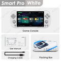 Smart Pro Handheld Game Console with 4.96'' IPS Screen, Linux System, Joystick, RGB Lighting - Retro Video Game Console Gift