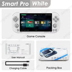 Smart Pro Handheld Game Console with 4.96'' IPS Screen, Linux System, Joystick, RGB Lighting - Retro Video Game Console Gift