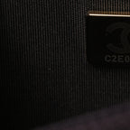 Caviar Quilted Boy Wallet On Chain WOC Dark Brown