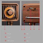 Bluetooth Speaker Retro Subwoofer Radio Memory Card U Disk High Sound Quality Indoor Wireless Portable Speaker B