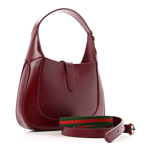 Ancora Calfskin Web Medium Jackie 1961 Hobo Rosso