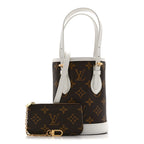 Monogram LV Match Nano Bucket Bag White