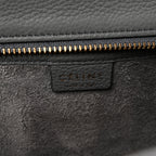 Baby Drummed Calfskin Nano Luggage Kohl