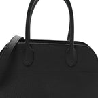 Grained Calfskin Soft Margaux 10 Bag Black