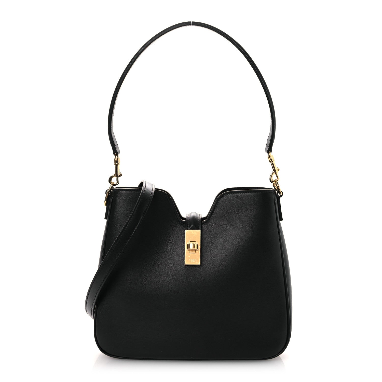 Smooth Calfskin Small Camille 16 Soft Bag Black