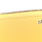 Lambskin Quilted Small Vanity Case With Chain Light Yellow