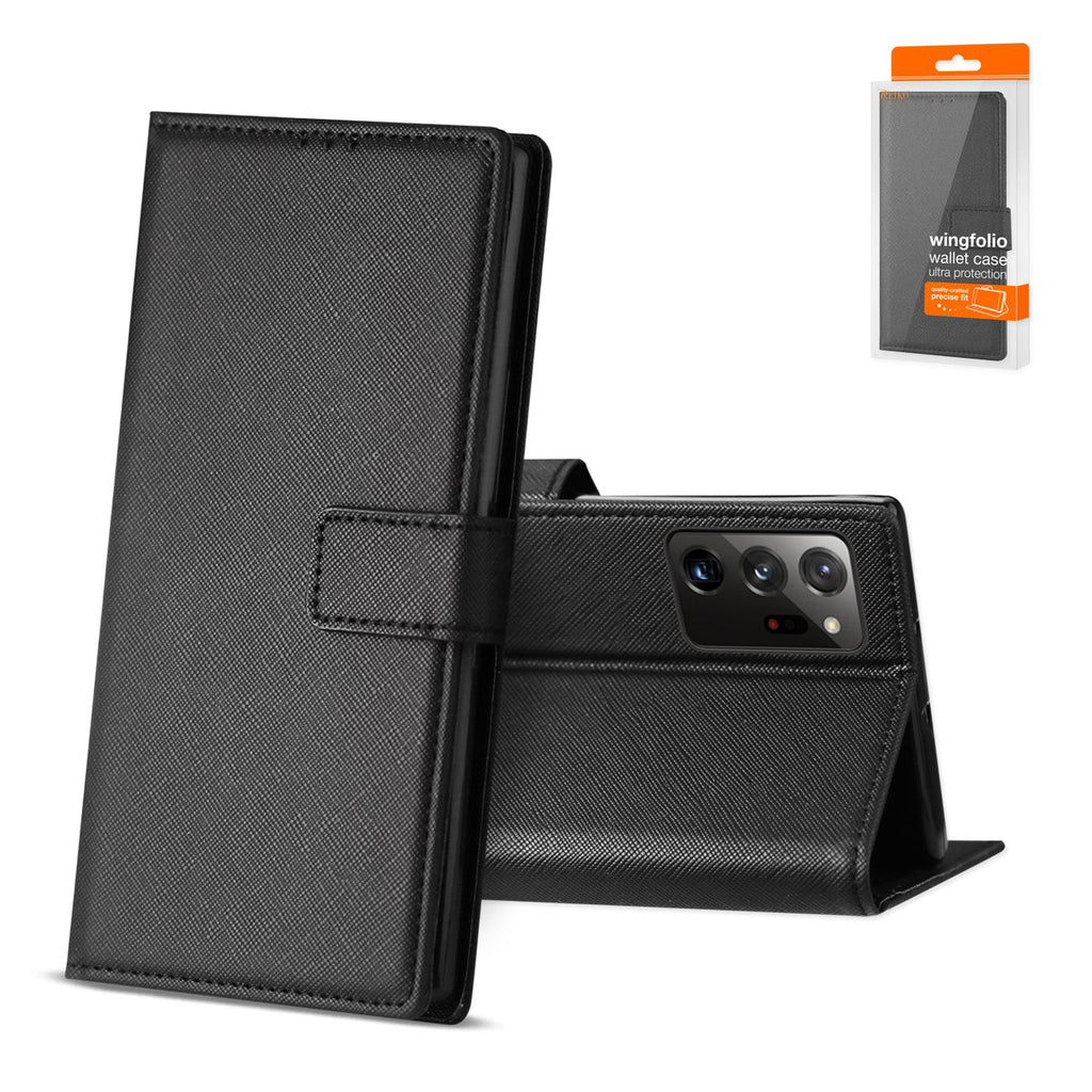 Slim Stand Case With Card Holder Slots Samsung Galaxy Note 20 Ultra In Black