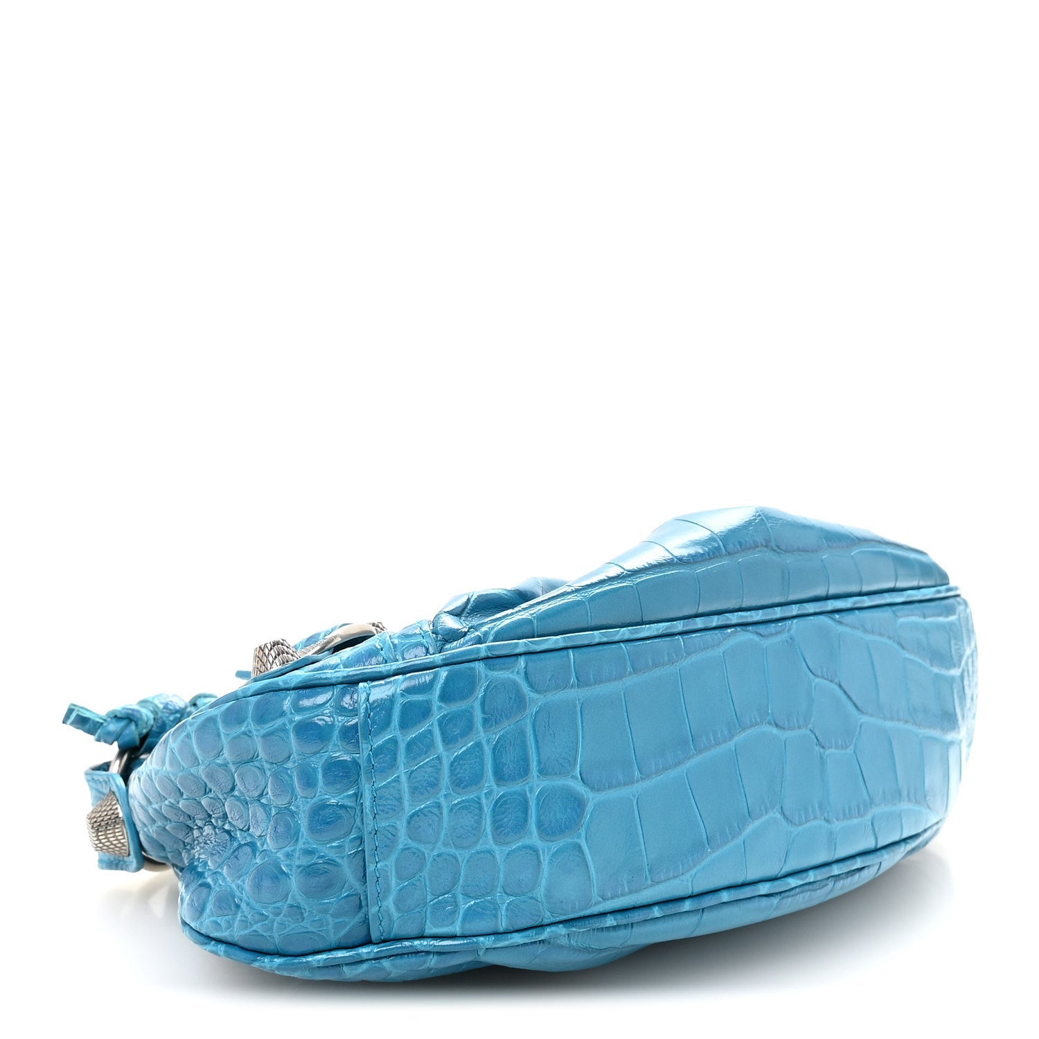 Agneau Arena Le Cagole Shoulder Bag XS Turquoise