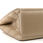 Nylon Large Puff Shopping Bag Cream