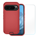 Entronix Bundle Compatible with Pixel 9 Pro XL - Heavy Duty Case & 1 Clear Screen Protector