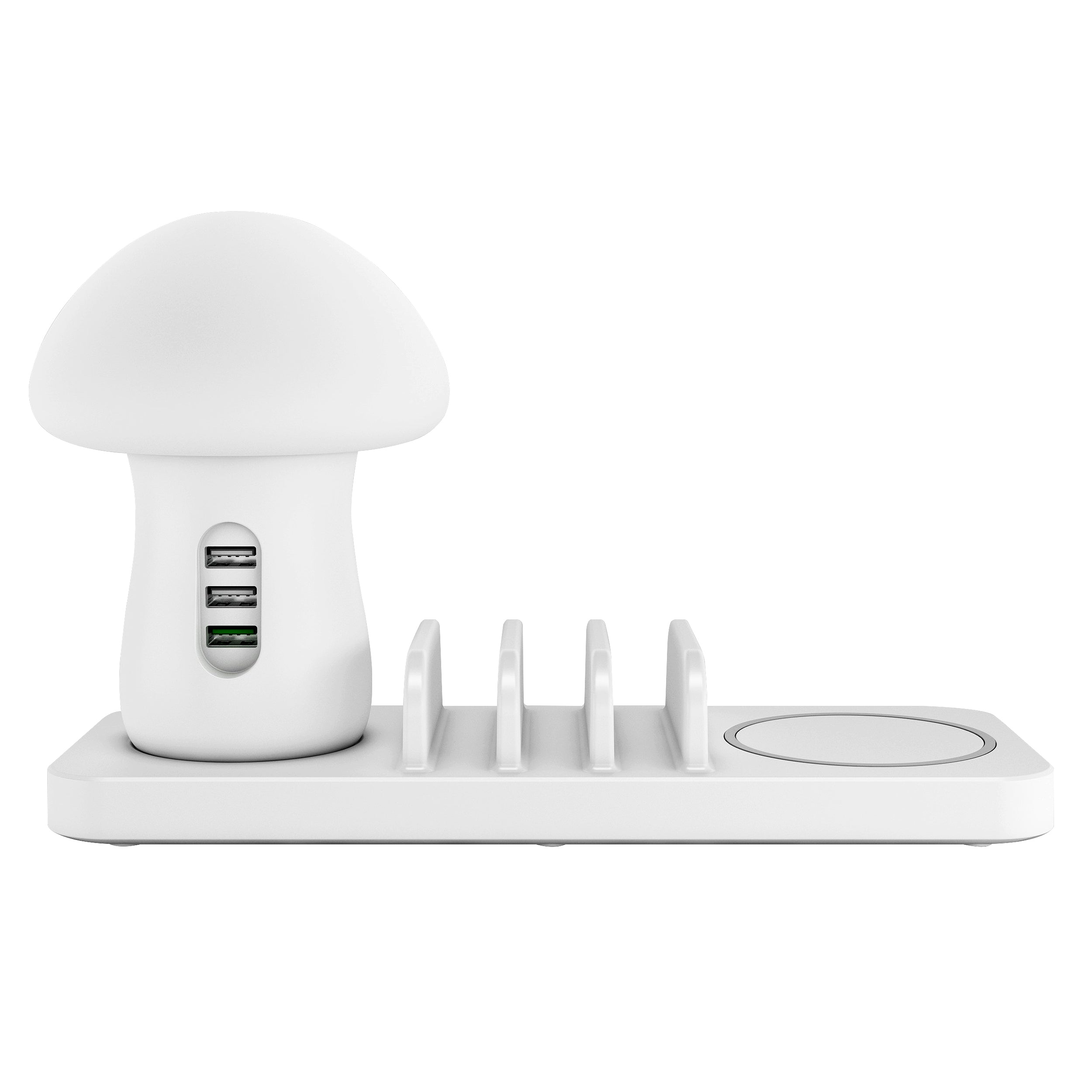 3-in-1 Desk Organizer with Wireless Charging Station and Reading Light