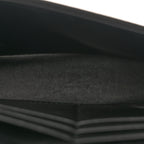 Grained Calfskin Graffiti BB Chain Wallet Black Bleu Violet