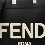 Vitello King Plexiglass Medium Fendi Sunshine Shopper Tote Black White