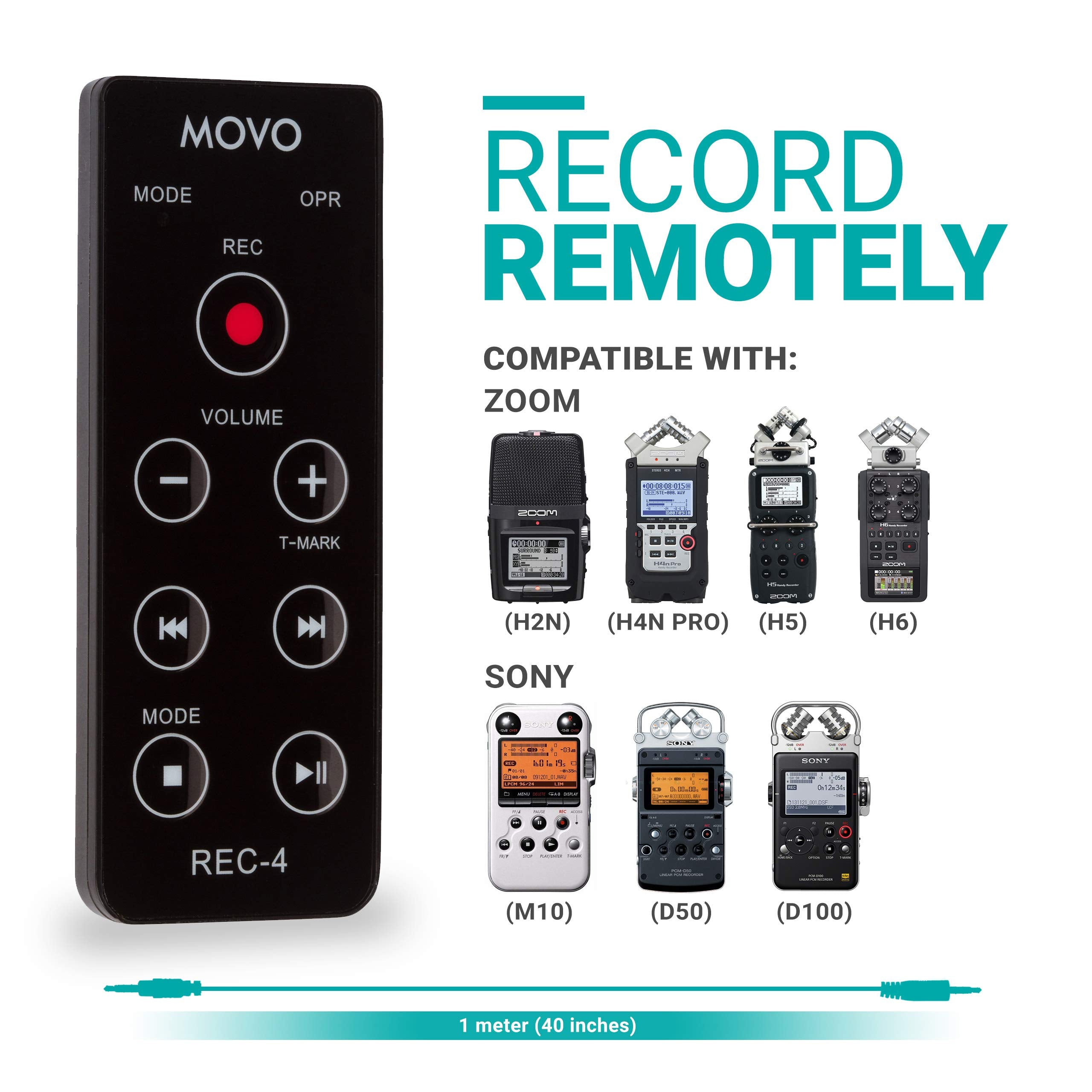 Movo REC-4 Wired Remote Control