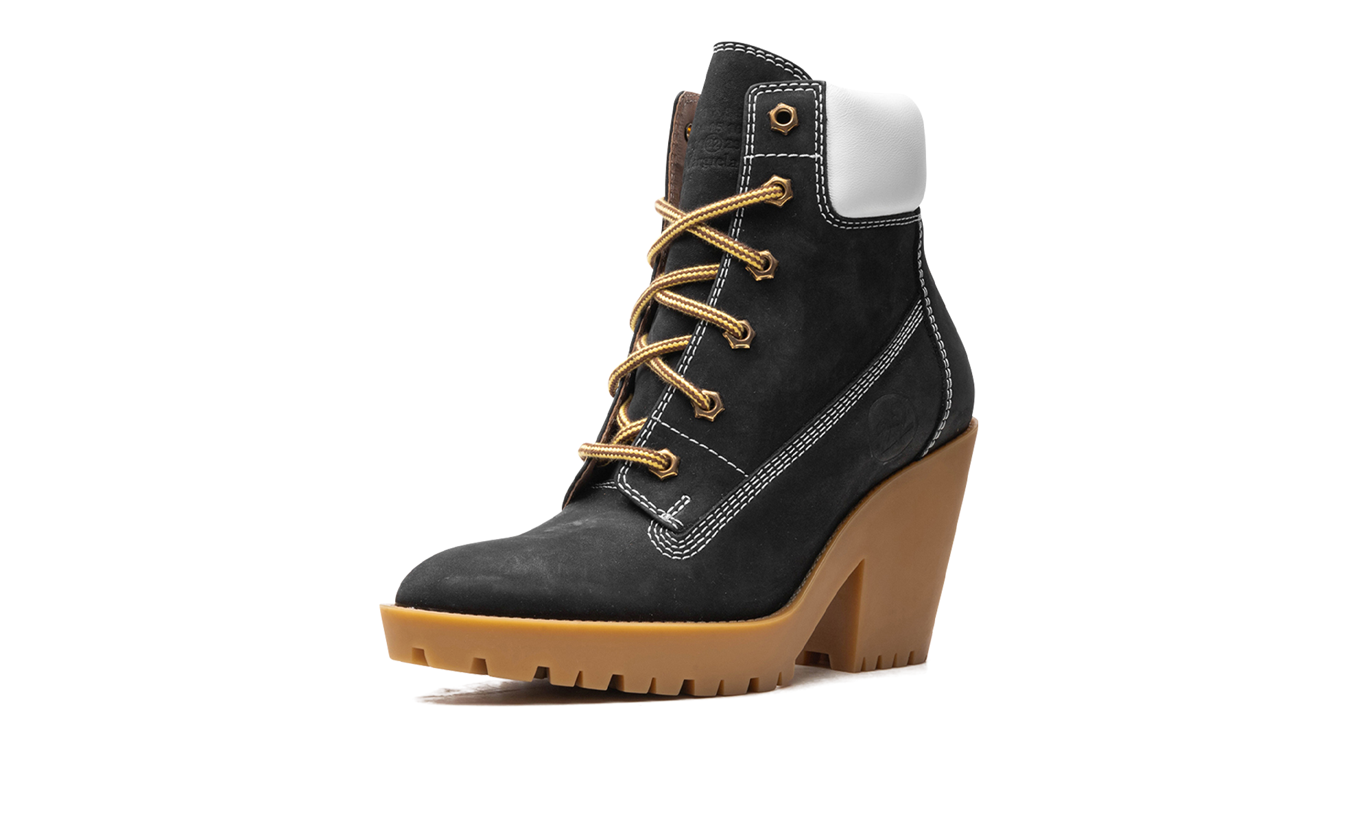 Geschnürte Stiefeletten aus Wildleder "Braun/Gum"