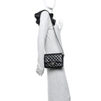 Calfskin Quilted Bolero De Chanel Flap Bag Black