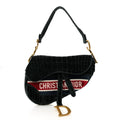 Velvet Crocodile Effect Saddle Bag Green