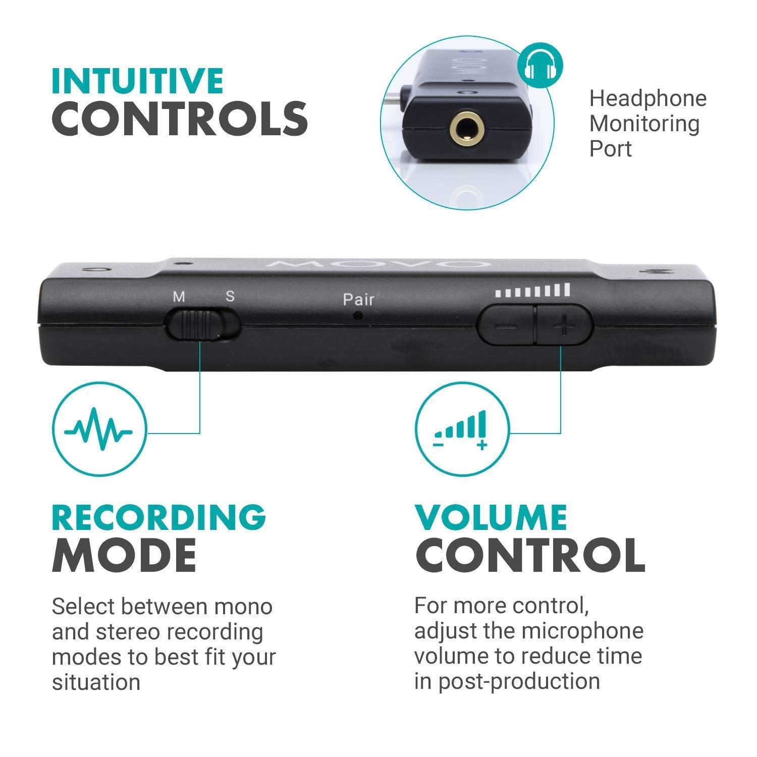 Movo EDGE-UC-DUO Dual Wireless Lavalier for USB-C