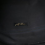 Suede Calfskin Shiny Lambskin Quilted Large Coco Base Shopping Bag Beige Black
