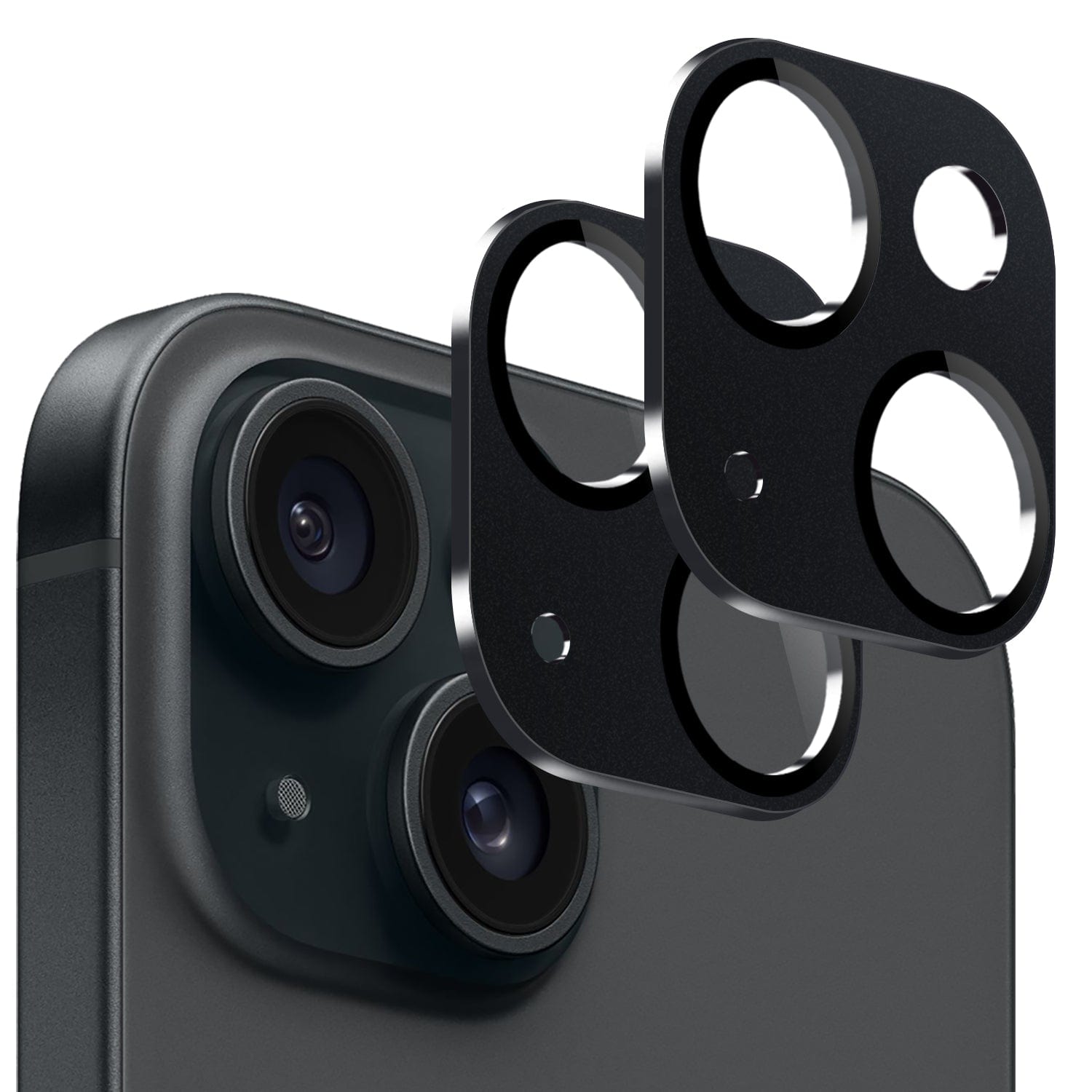 SAHARA - ZeroDamage HD Flexible Glass Camera Lens Protector (2-Pack) - iPhone 15 and 15 Plus