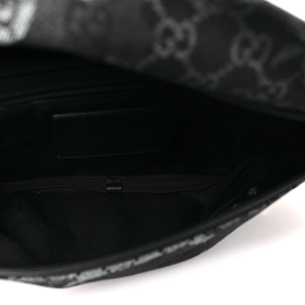 Denim Monogram Web Belt Bag Blue Multicolor