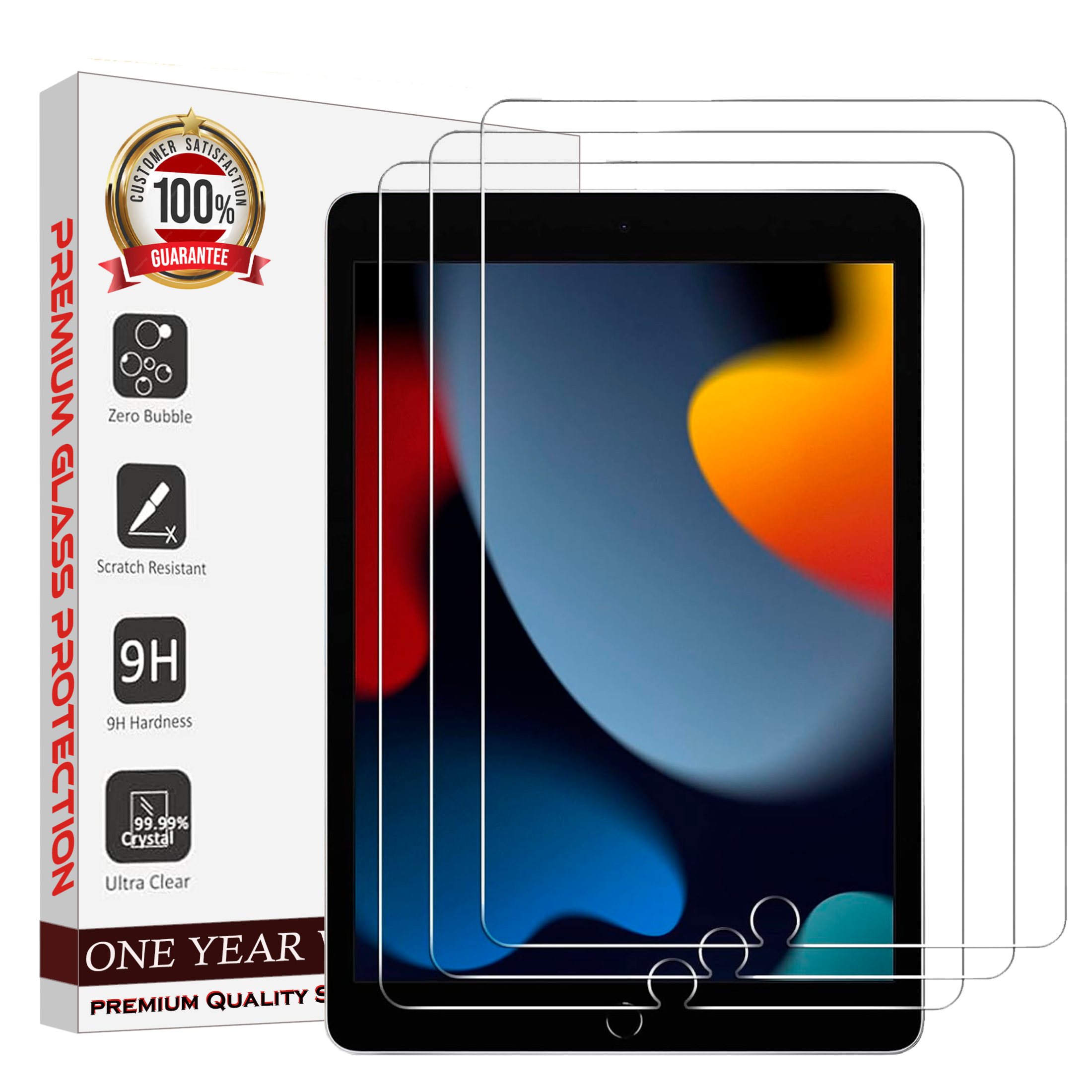 Entronix Clear Screen Protector Compatible with iPad Mini 7.9" (5/4th Gen) - 3-Piece Combo
