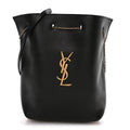 Lambskin Pochon Shoulder Bag Black