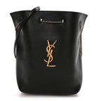 Lambskin Pochon Shoulder Bag Black