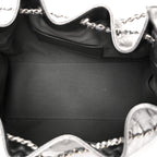 Metallic Caviar Quilted Small Chanel 25 Handbag Anthracite