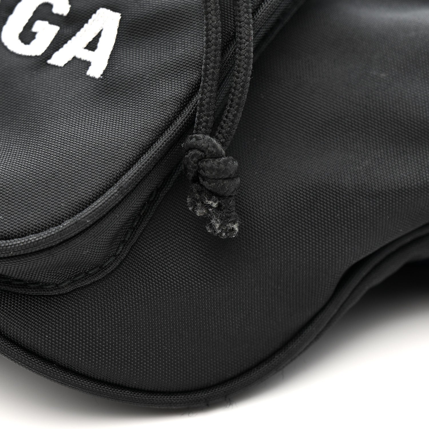 Recycled Sport Nylon Logo Embroidered Wheel Beltpack Black