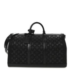 Jacquard Monogram Light Up Keepall Bandouliere 50  Black