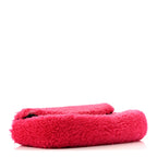 Shearling Nappa Mini Be Baguette Shoulder Bag Fuxia Black
