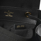 Calfskin Lockme Mini Backpack Black