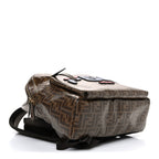 X FILA Glazed Fabric Vitello Century FF 1974 Mania Pouch Pocket Backpack Mogano Panna Blueberry