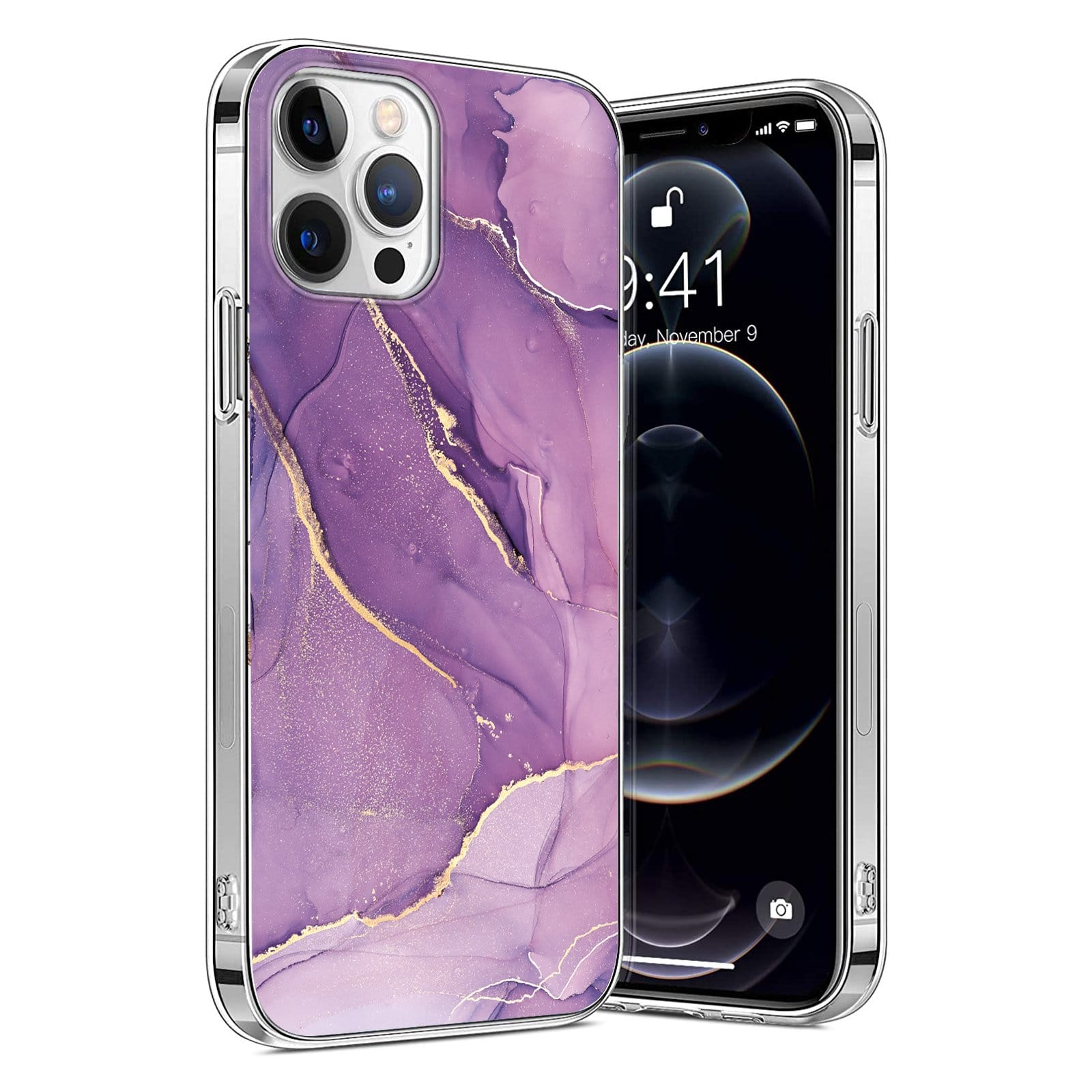 SAHARA - Purple Marble Series Case - iPhone 13 Pro