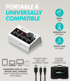 Movo PodPro-AH Portable Podcasting Bundle for 2 for Smartphones and Computers