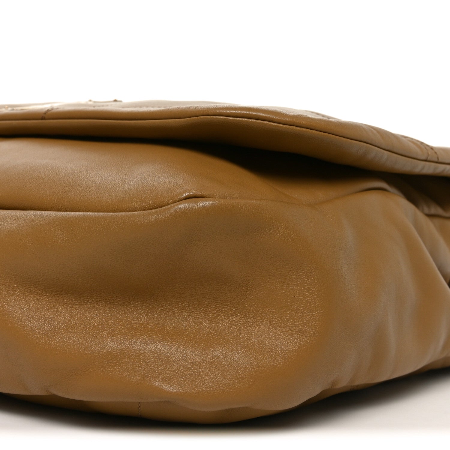 Lambskin Matelasse Monogram Large Jamie 4.3 Tabac Brown