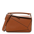 Calfskin Medium Puzzle Bag Tan