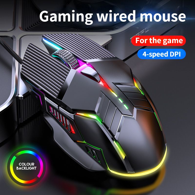 3200DPI Ergonomic Wired Gaming Mouse USB Computer Mouse Gaming RGB Mause Gamer Mouse 6 Button LED  Mice for PC Laptop
