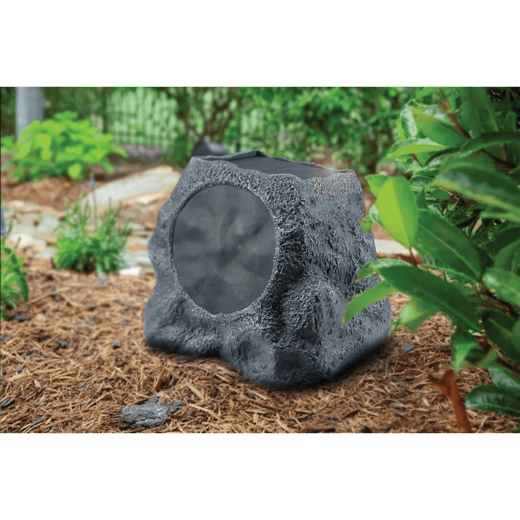 1-Pair Bluetooth Multi-Link Solar Rechargeable Wireless Rock Speakers