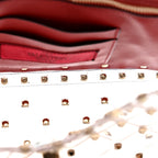 PVC Medium Rockstud Spike Shoulder Bag