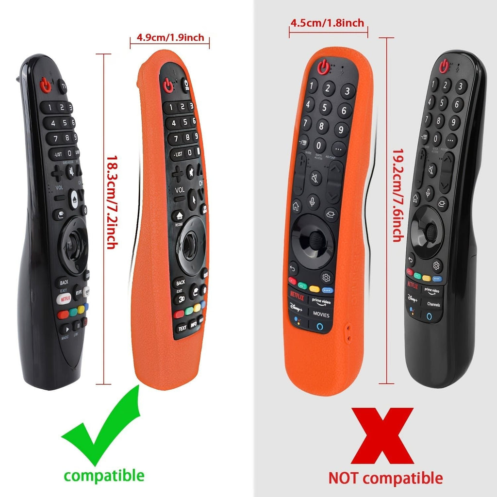 Remote Case Compatible With LG Magic Remote; Shockproof Silicone Protective Cover For LG Smart TV Remote Control LG AN-MR19BA/AN-MR18BA/AN-MR650/AN-MR600