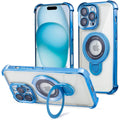 Entronix [Magnetic] Case Compatible with iPhone 16 Pro - [Clear Back] Luxury Glossy Gripstand