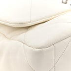 Lambskin Quilted Medium Chanel 19 Flap White