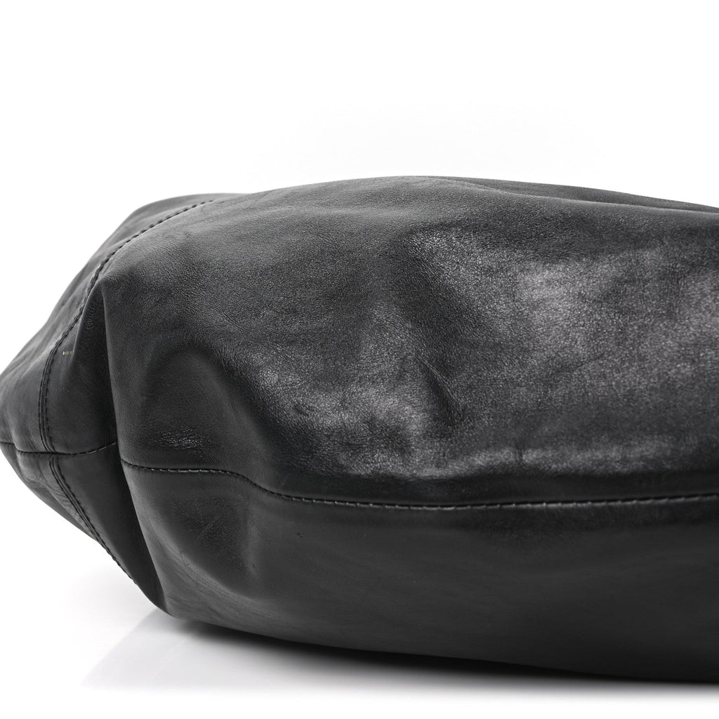 Vintage Calfskin Extra Large Olivia Hobo Black
