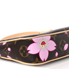LV X TM Monogram Cherry Blossom Pochette Accessories Sakura Brown