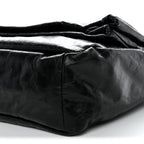 Arena Calfskin Medium Monaco Chain Shoulder Bag Black