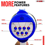 5 Core Megaphone 30W Bull Horn PA Speaker w 800 Yards Range Loud Siren Voice Amplifier Portable